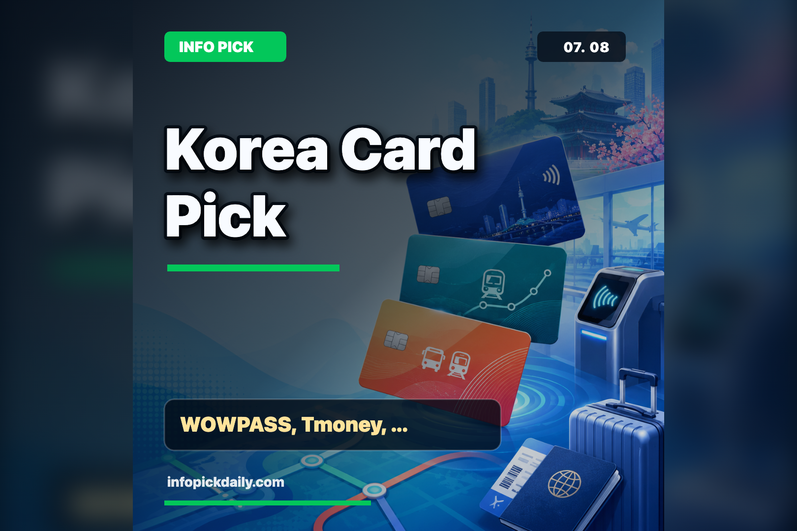 Korea Travel Cards 2026 Guide to Choosing WOWPASS, Tmoney, or a Transit Pass 썸네일